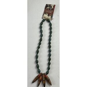 Love 41 Handmade African Beaded Necklace‎ With Recycled Paper Beads New!